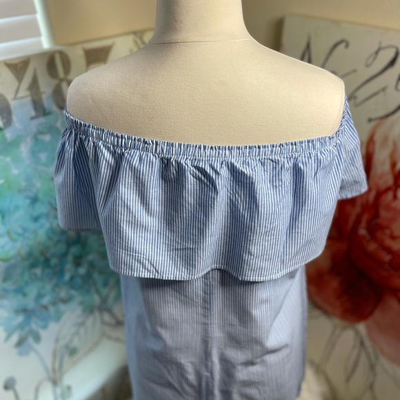 EUC PerSeption Women off the shoulder shift dress - Picture 3 of 9